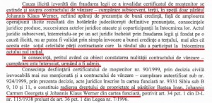 Extras din sentința Tribunalului Brașov, rămasă definitivă și irevocabilă.
