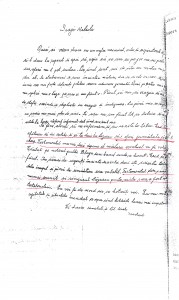 Scrisoarea lui Baştea Nicolae către nepotul Baştea Ioan, prin care-l învaţă cum să procedeze pentru a lua cu japca imobilele.