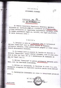 Documentul prin care Andrei Pleșu (ministrul Culturii pe vremea aceea) și „filosoful” Gabrie Liiceanu au furat Editura Politică de la statul român în februarie 1990. Click pe imagine pentru mărire!